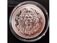 Silver 1 Oz Roaring Lion 2023 New Islands