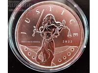 Argint 1 oz Lady Justice 2022 Gibraltar