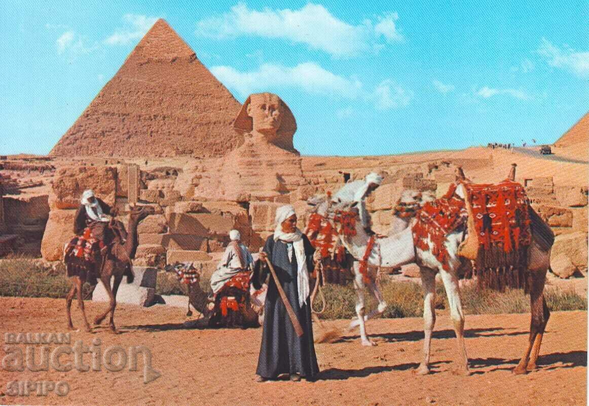 EGYPT-SPHINX AND THE PYRAMID OF HEPHREN 1960s