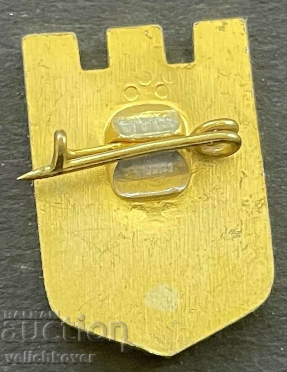 38913 Bulgaria sign coat of arms city of Lovech with price 3.00 BGN | € 1.53