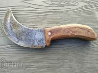 Old Bulgarian knife curved blade