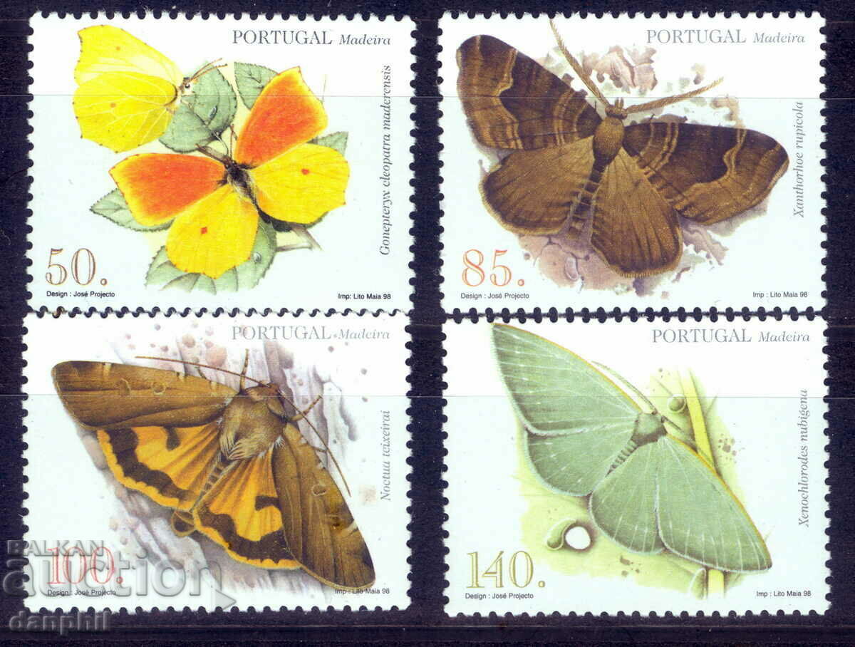 Portugal Madeira 1998 "Butterflies" (Part II) clean series