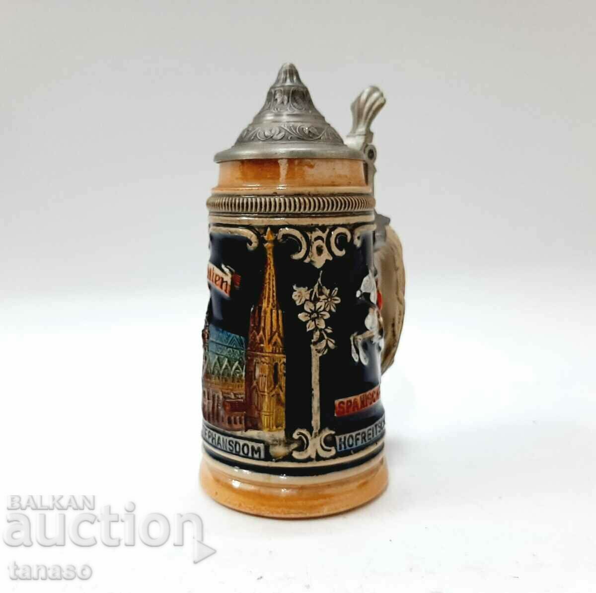 Old Spanish beer mug with lid(2.2) with price 88.00 BGN | € 44.99 Old Spanish beer mug with lid(2.2) with price 88.00 BGN | € 44.99