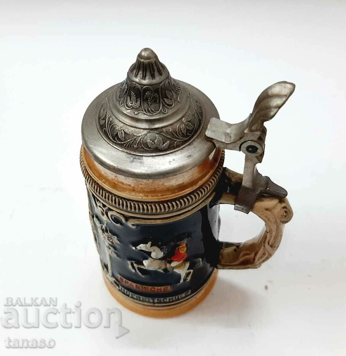 Old Spanish beer mug with lid(2.2) - 6 Old Spanish beer mug with lid(2.2) - 6