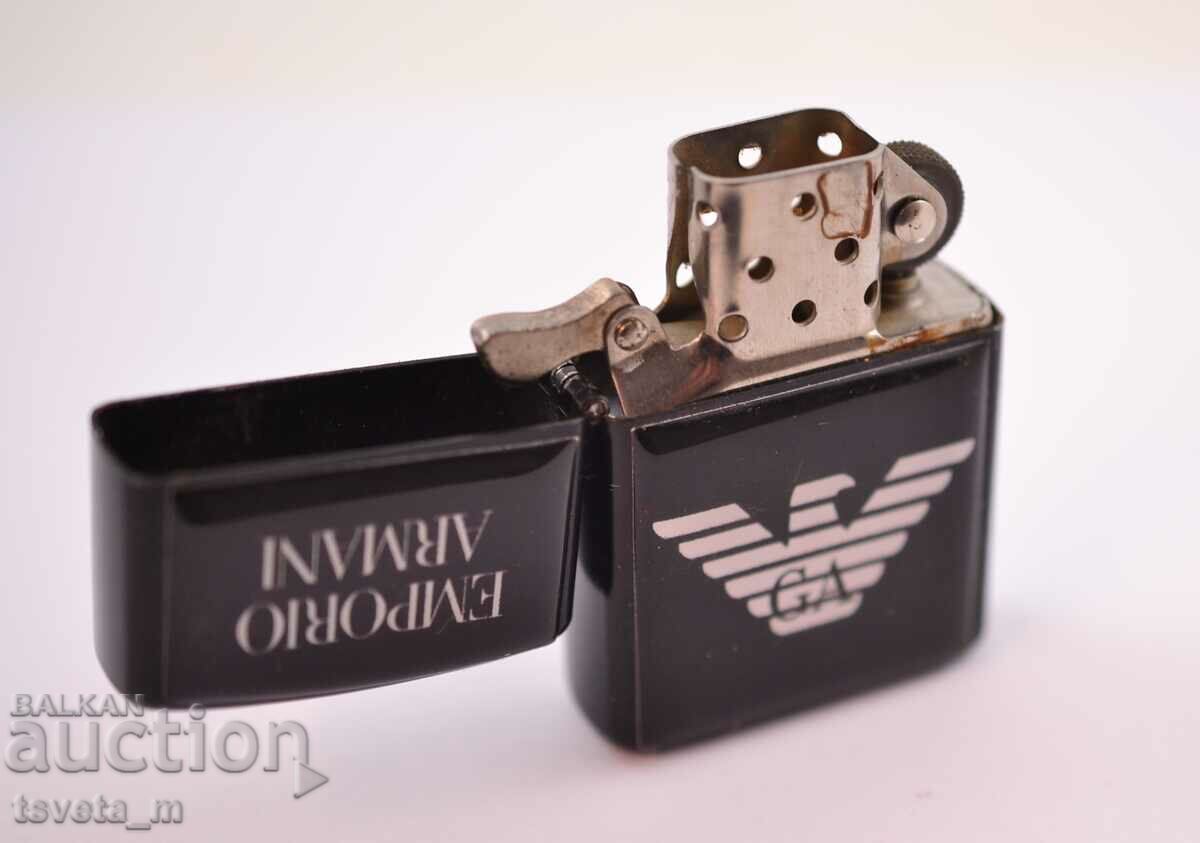 Auction Petrol lighter type ZIPPO EMPORIO ARMANI Auction Petrol lighter type ZIPPO EMPORIO ARMANI
