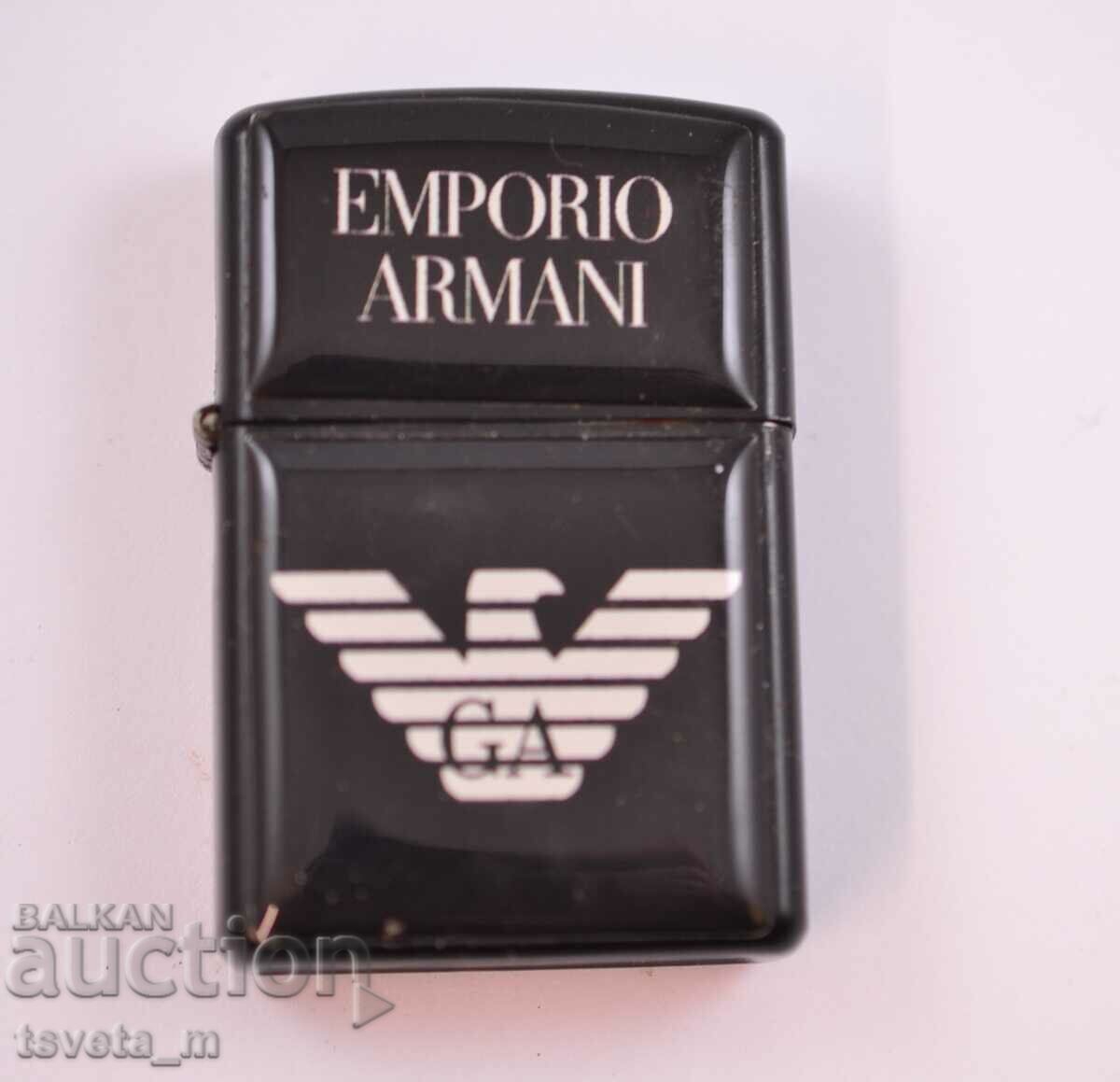 Αναπτήρας βενζίνης τύπου ZIPPO EMPORIO ARMANI