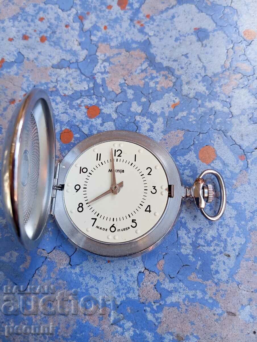 Pocket watch Lightning for the blind