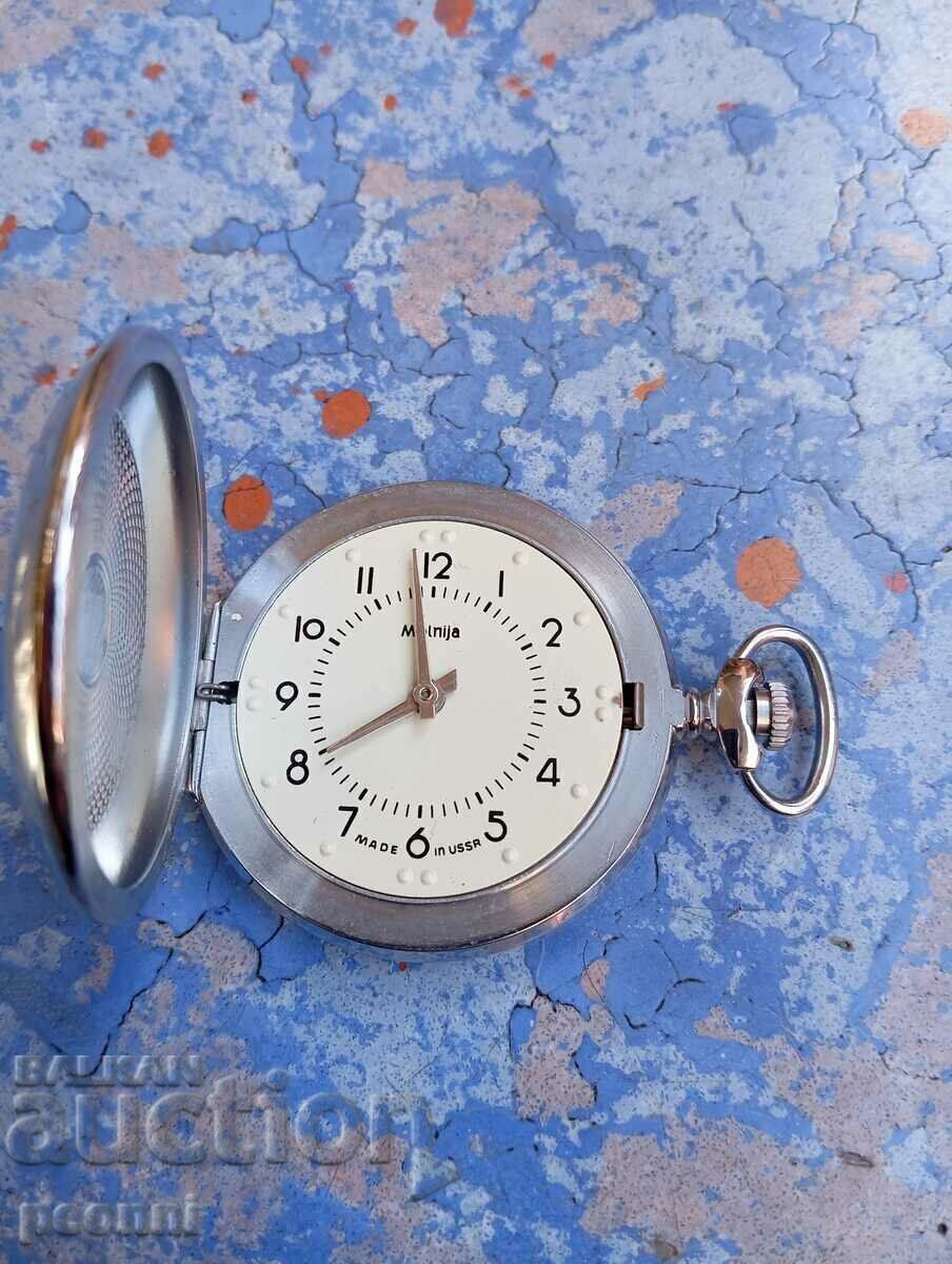 Pocket watch Lightning for the blind Pocket watch Lightning for the blind