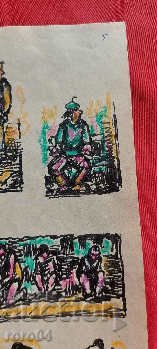 NAUM HADJIMLADENOV (1894-1985) DRAWINGS - 5 NAUM HADJIMLADENOV (1894-1985) DRAWINGS - 5