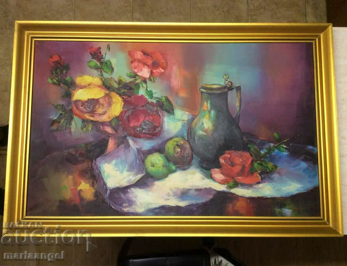 Still life 58x88cm signed, circa 1960s