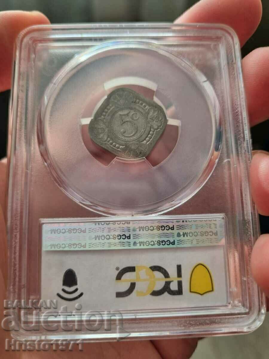 5 cents 1939 AU 55 Netherlands