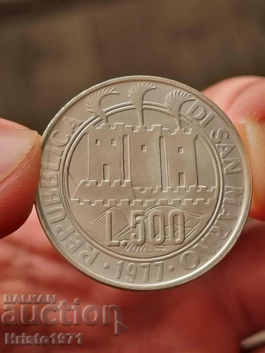 500 лири 1977 Сан Марино