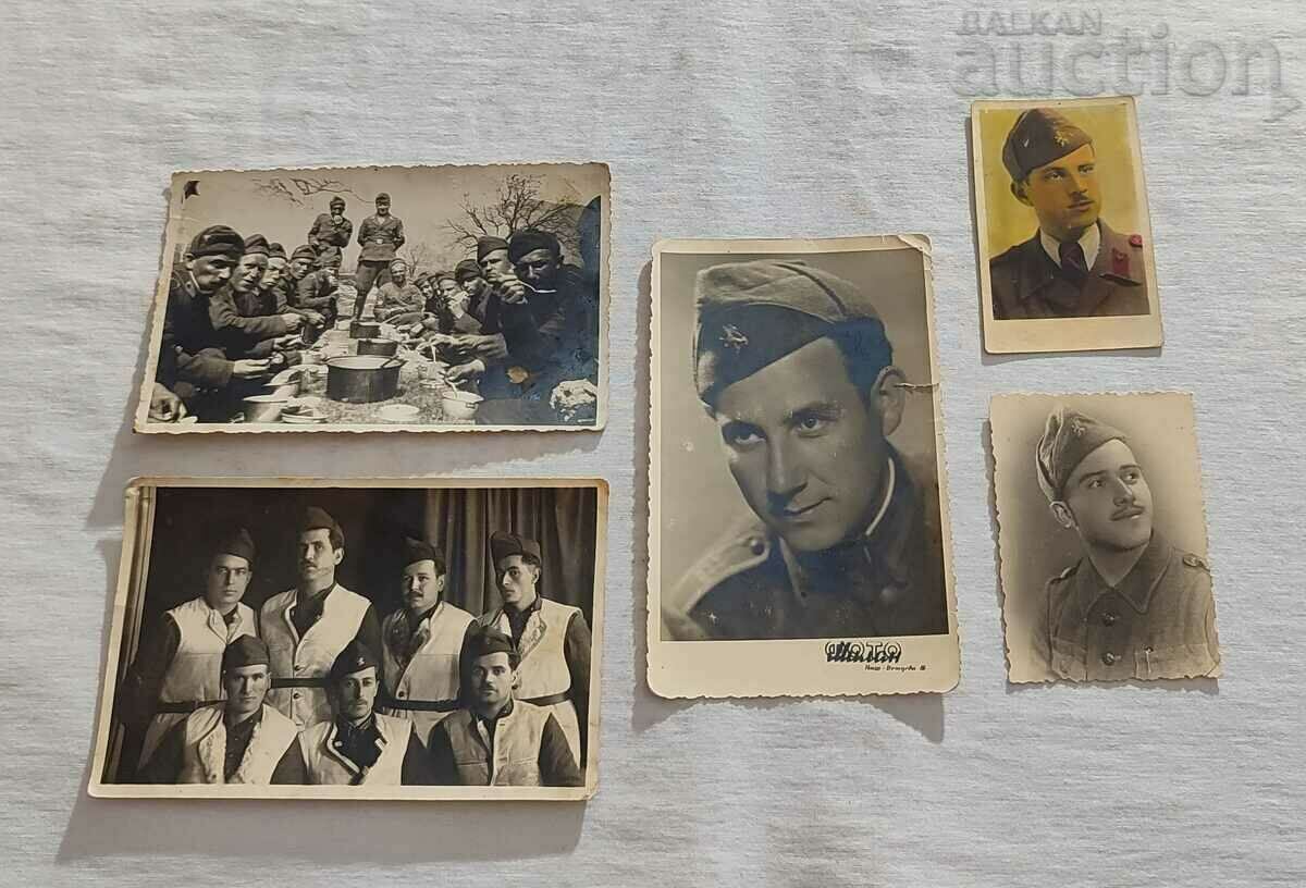 WW2 BULGARIA MILITARY PHOTOS 5 NUMBERS