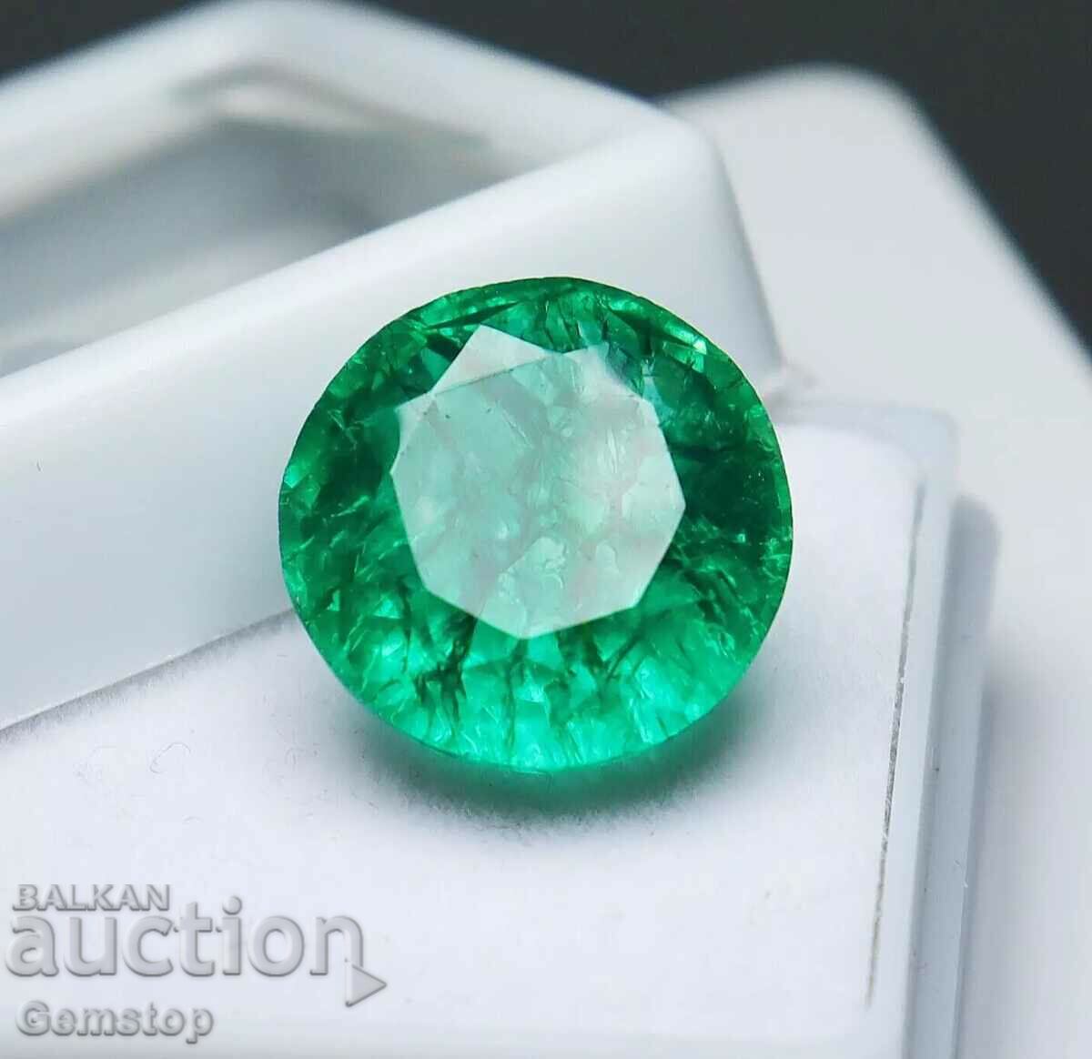 BZC !2.82 ct natural beryl emerald circle of 1 st!certGGL