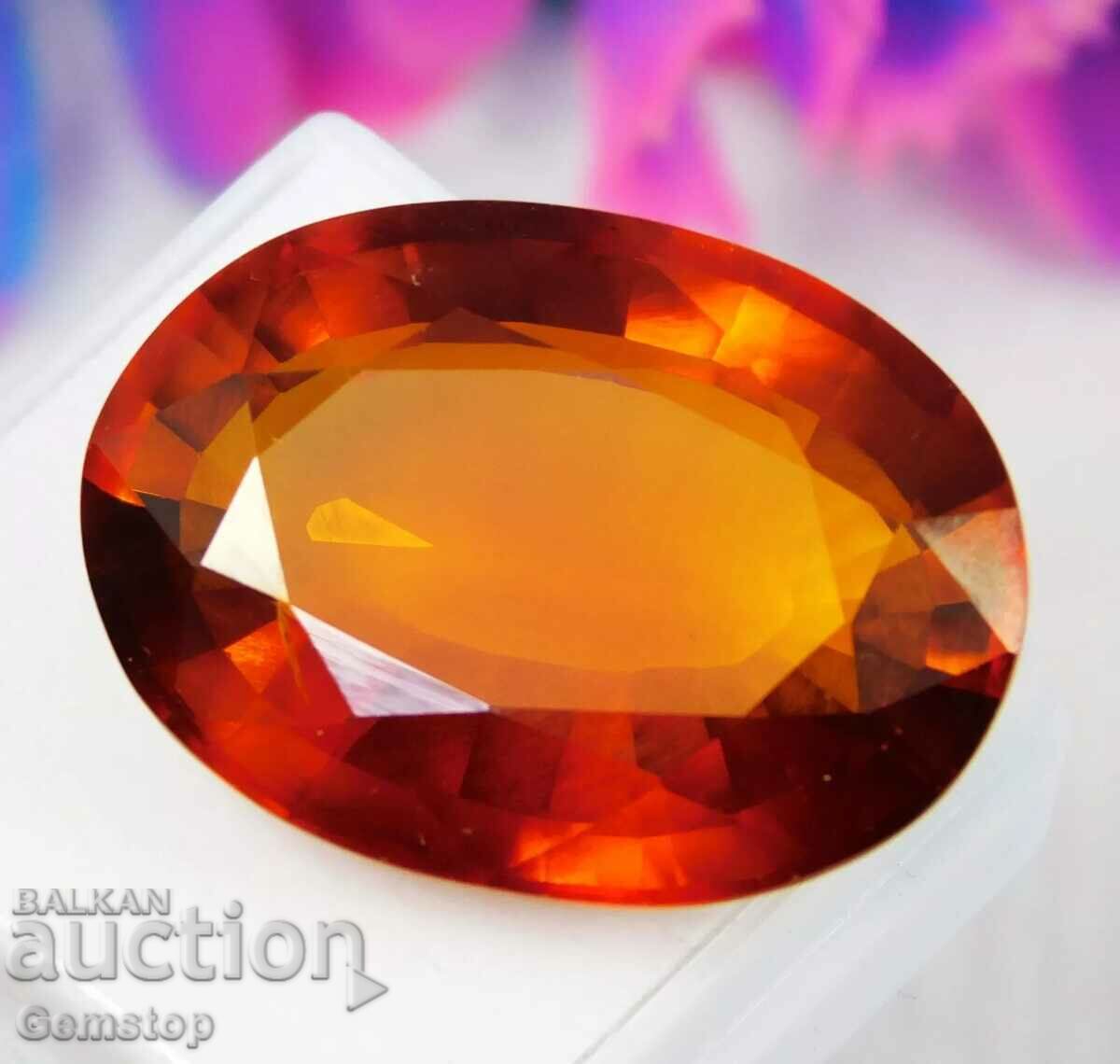 BZC! 50.25th safir natural oval cert.VGTL de la 1!