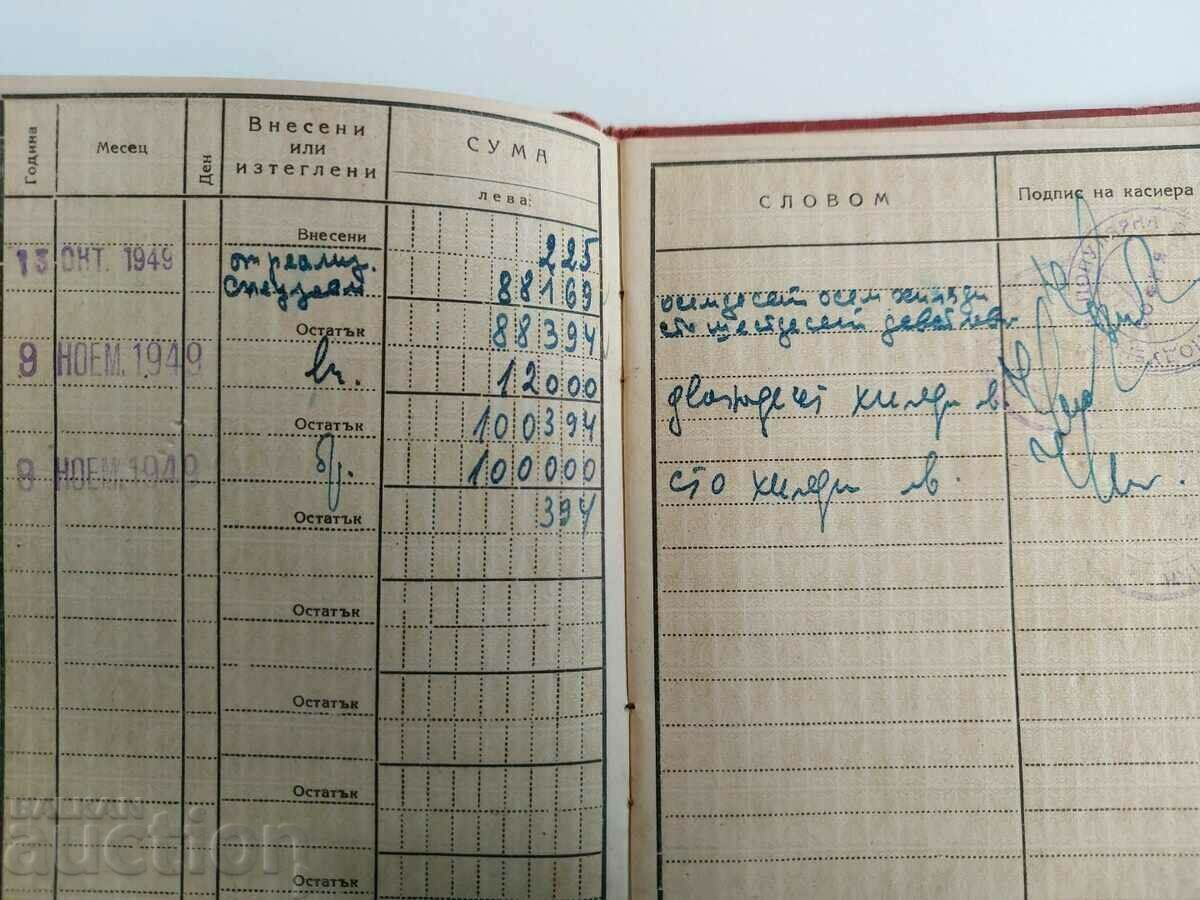 Auction . 1948 SOFIA PODUENA POPULAR BANK PASS BOOK Auction . 1948 SOFIA PODUENA POPULAR BANK PASS BOOK