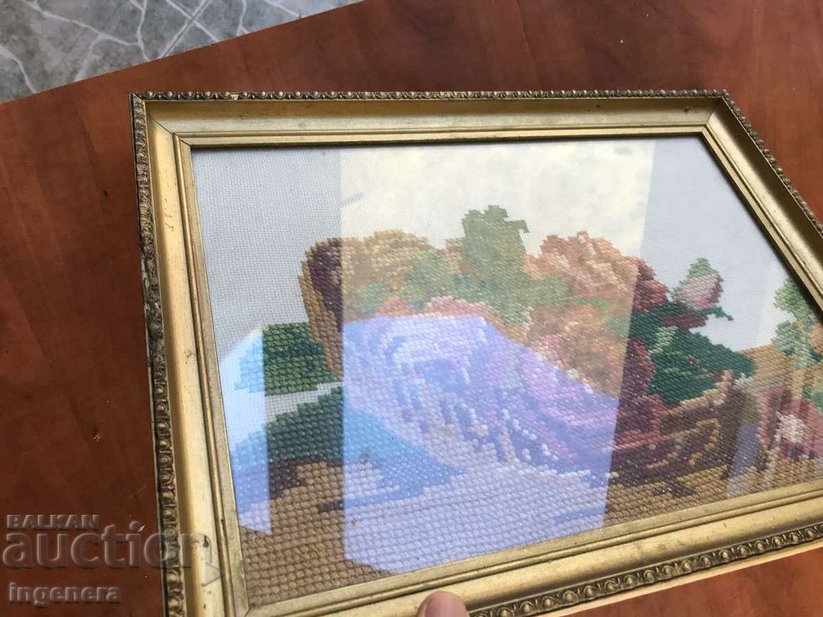 Delivery of EARLY SOCIETY TAPESTRY SEWED PANEL WOOD FRAME Delivery of EARLY SOCIETY TAPESTRY SEWED PANEL WOOD FRAME