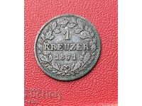 Germany-Bavaria-1 Kreuzer 1871