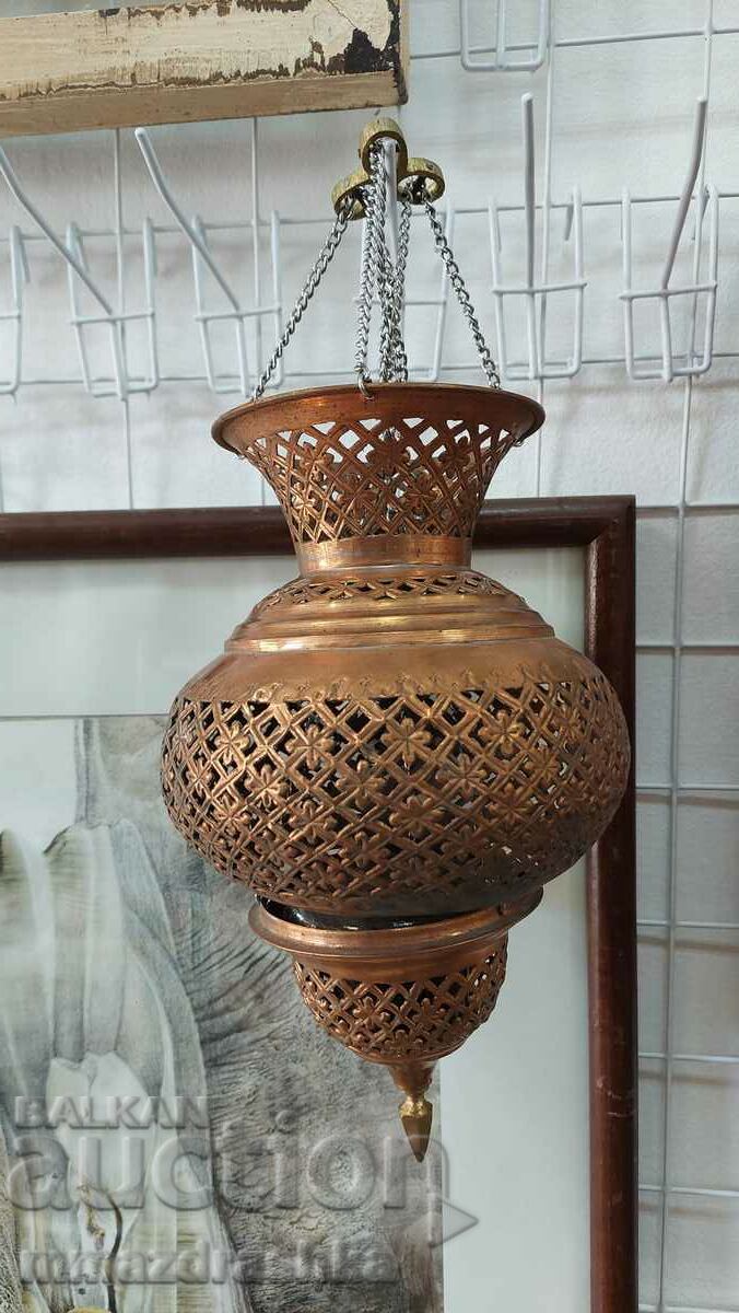 Old copper lamp