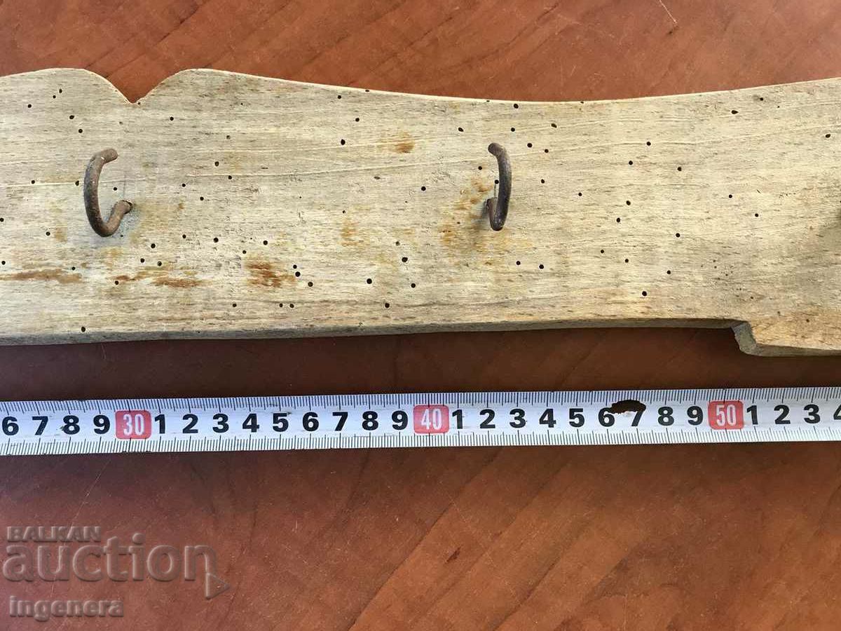 HANGER HANGER WOOD WALL ANTIQUE ETHNIC - 5 HANGER HANGER WOOD WALL ANTIQUE ETHNIC - 5