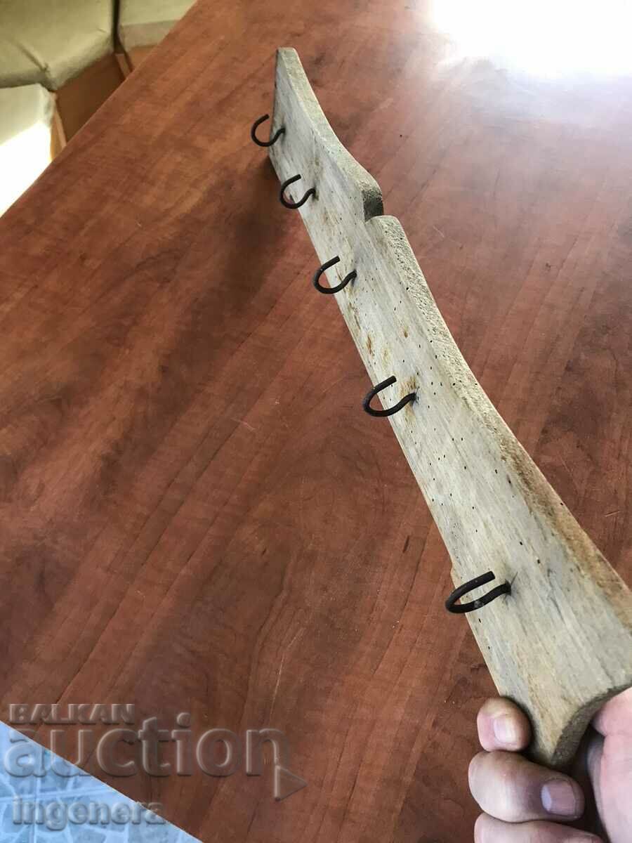 HANGER HANGER WOOD WALL ANTIQUE ETHNIC - 7 HANGER HANGER WOOD WALL ANTIQUE ETHNIC - 7