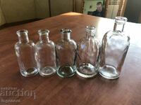 PHARMACEUTICAL GLASS BOTTLE - 5 PCS.