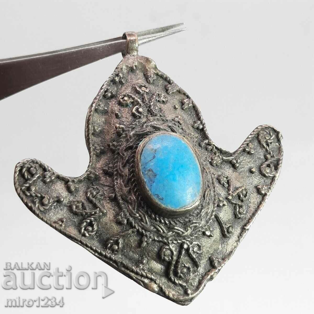 OT 1 ST. BZC MEDALLION PENDANT TURQUOISE???