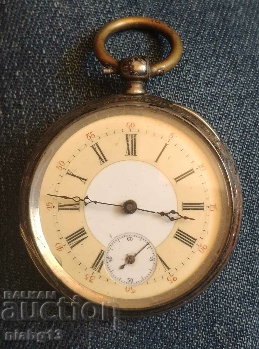 Silver pocket watch