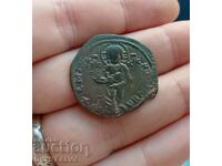 #12 Rare Follis of Constantine X Duka and Eudokia