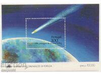 1986. Portugal. Halley's comet. Block.