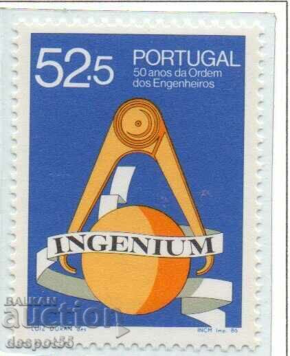 1986. Portugal. 50th Anniversary of the Union of Engineers.