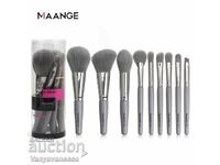 9-piece soft makeup brush set