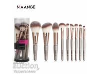 9-piece soft makeup brush set