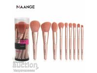 9-piece soft makeup brush set