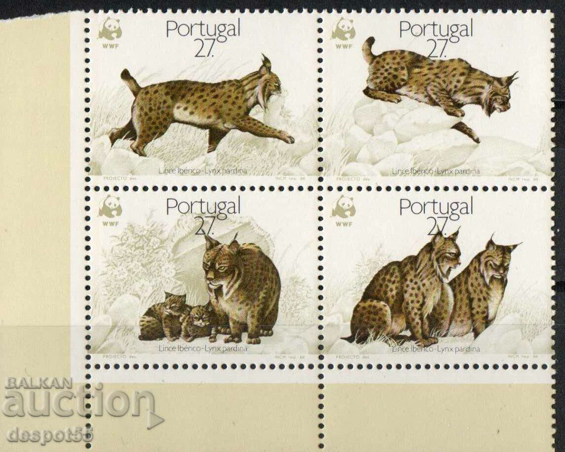 1988. Portugal. WWF - World Animal Protection. Square.