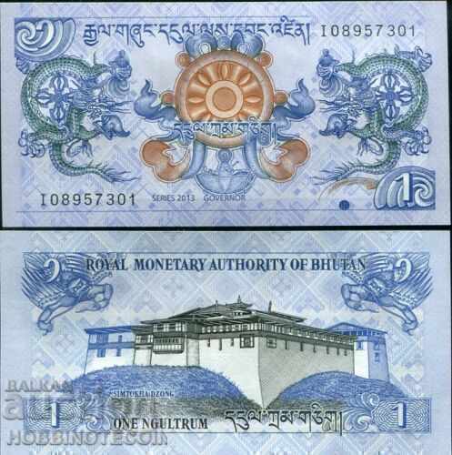 BHUTAN BHUTAN 1 NGULTRUM issue - issue 2013 NEW UNC