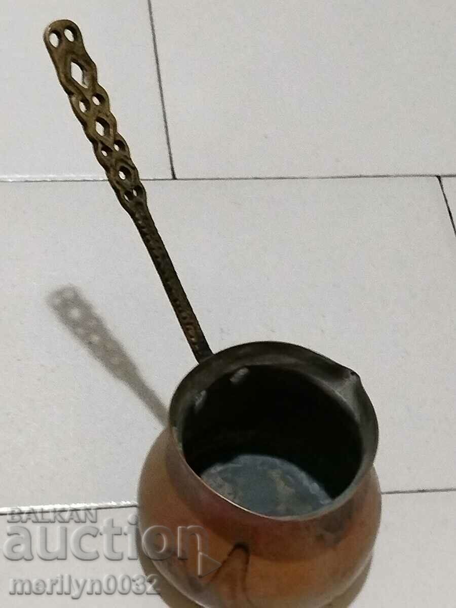 Auction  Old tinned copper cezve, coffee pot, copper, copper vessel