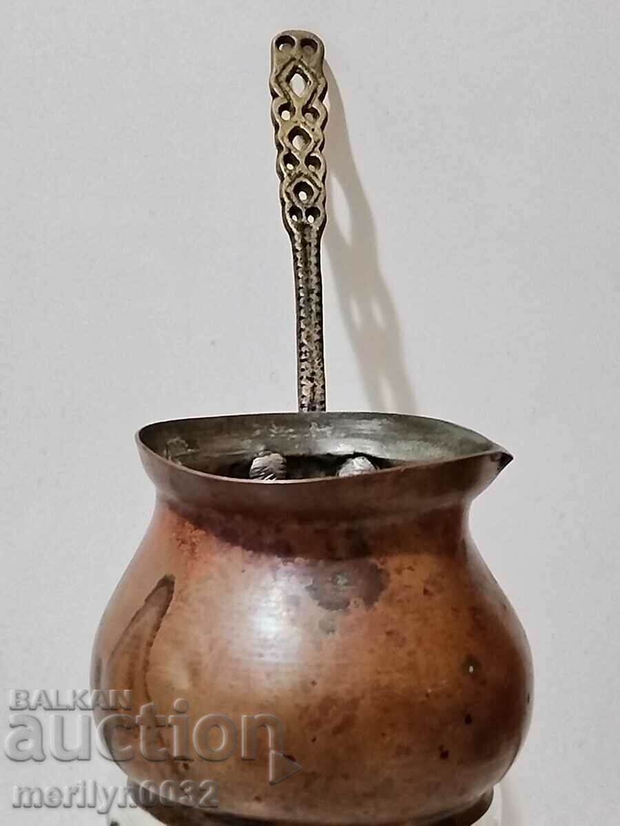 Old tinned copper cezve, coffee pot, copper, copper vessel - 5