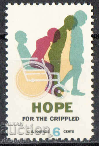 1969. USA. Hope for the disabled.