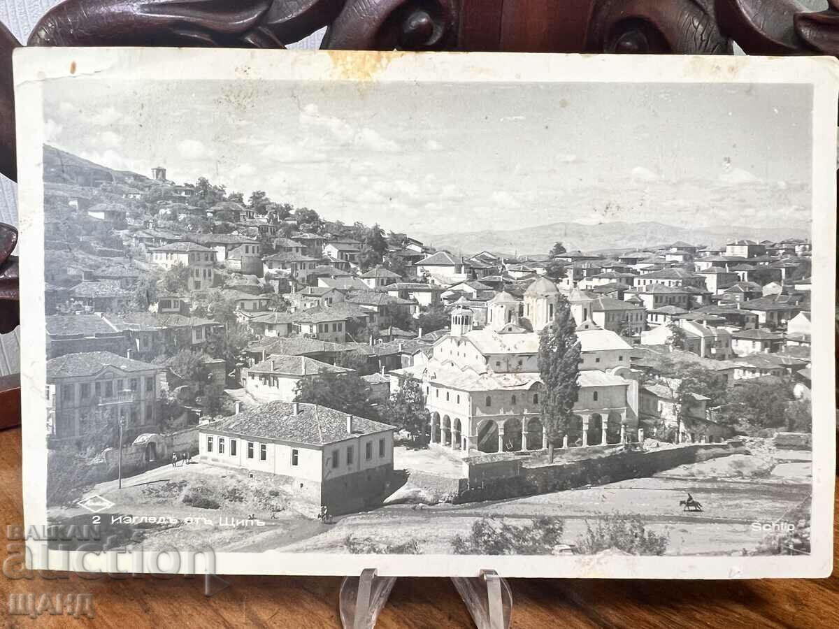 1940 Προβολή κάρτας φωτογραφίας Stip Macedonia Church Square Occup