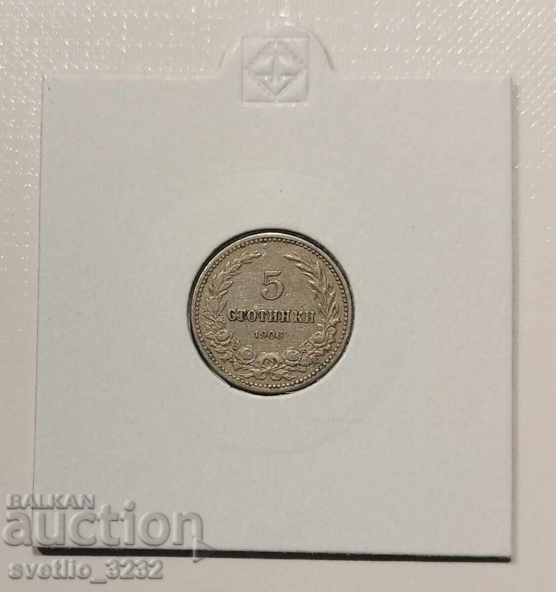 5 cenți 1906