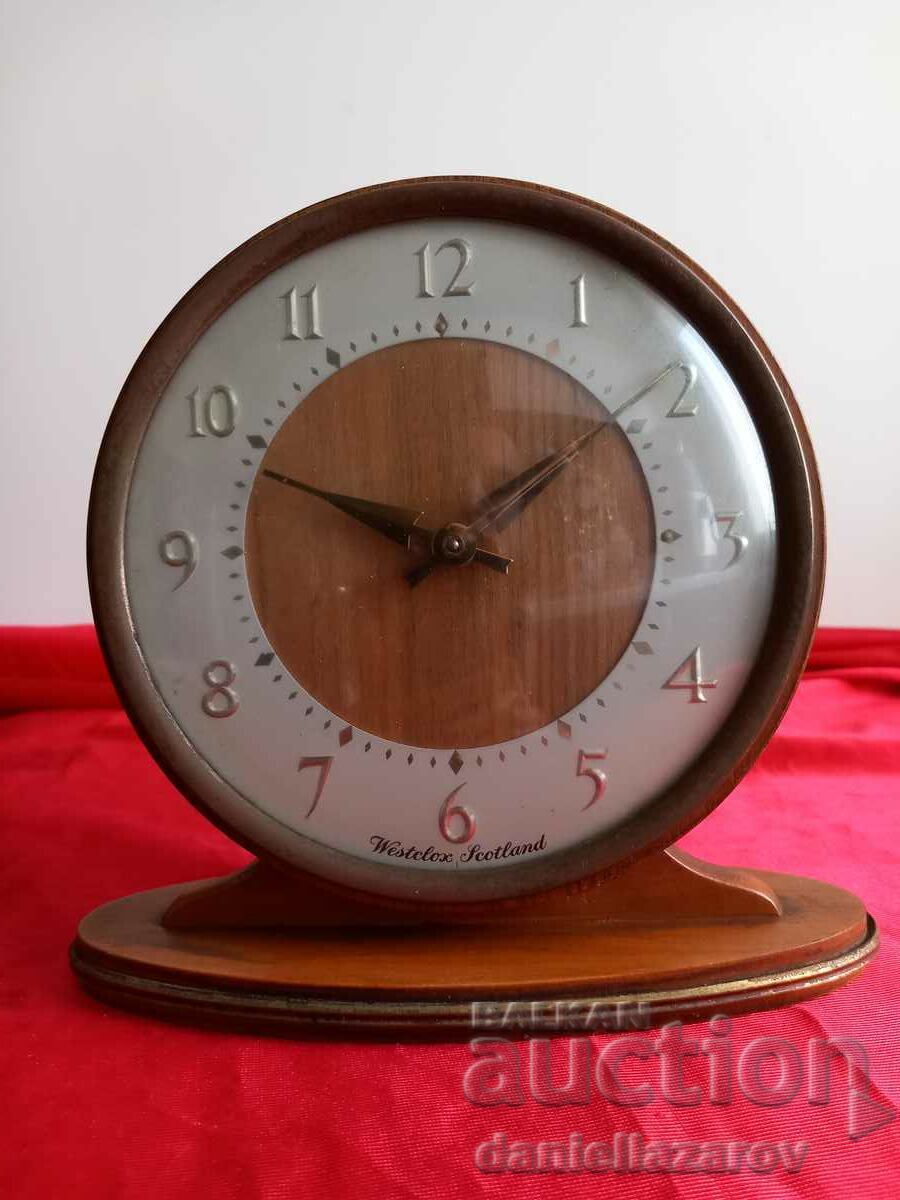 Westclox Scotland Large Table Clock 1950s