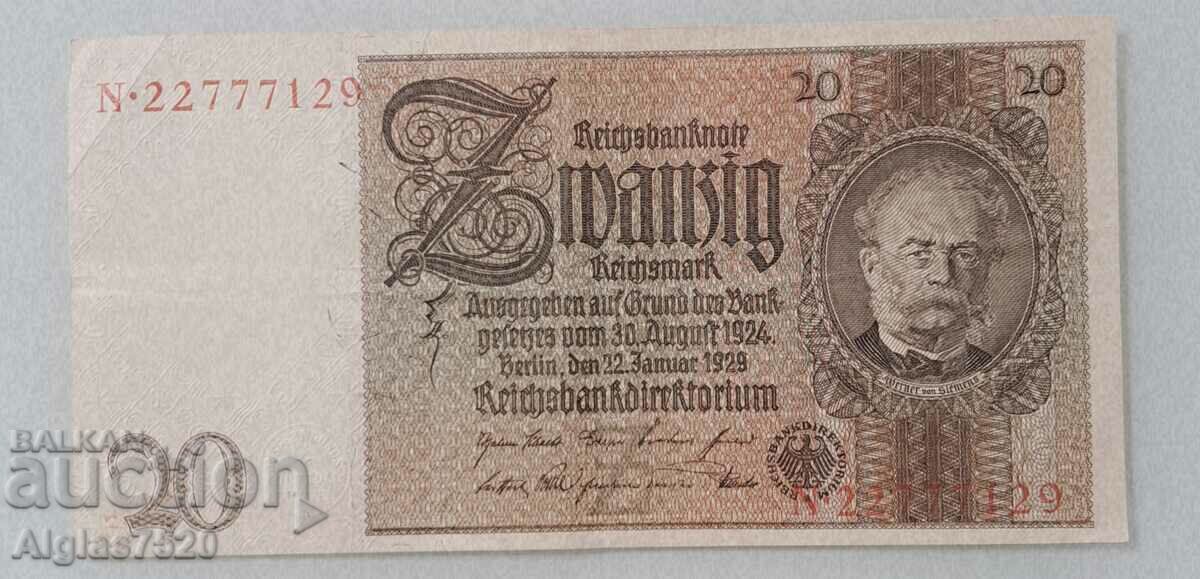 20 marks Germany with price 15.00 BGN | € 7.67 20 marks Germany with price 15.00 BGN | € 7.67