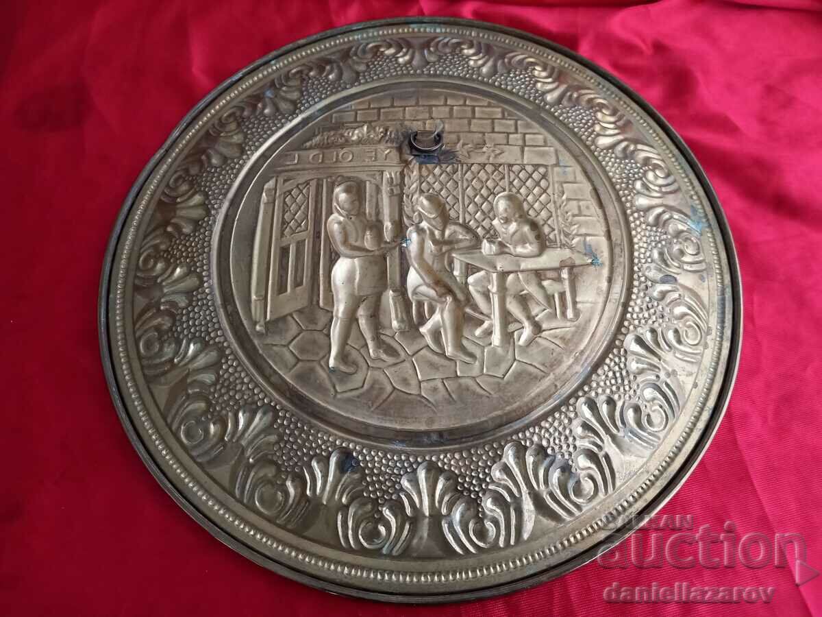 ΜΠΑΡΟΚ Μπρούτζινο ανάγλυφο Πλάκα, Πάνελ Τοίχου με Επιχρύσωση - 5 ΜΠΑΡΟΚ Μπρούτζινο ανάγλυφο Πλάκα, Πάνελ Τοίχου με Επιχρύσωση - 5