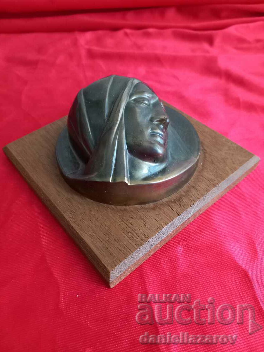 Old Relief Icon of the Virgin Mary, Wood and Metal with price 45.00 BGN | € 23.01 Old Relief Icon of the Virgin Mary, Wood and Metal with price 45.00 BGN | € 23.01