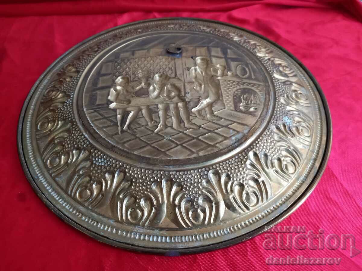 BAROQUE Brass Embossed Plate, Wall Panel with Gilding 2 - 5 BAROQUE Brass Embossed Plate, Wall Panel with Gilding 2 - 5