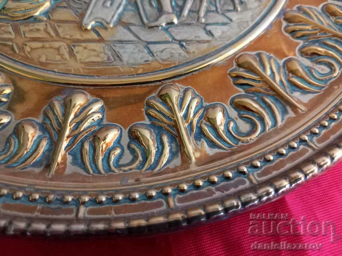 Delivery of BAROQUE Brass Relief Plate, Wall Panel with Gilding 3 Delivery of BAROQUE Brass Relief Plate, Wall Panel with Gilding 3