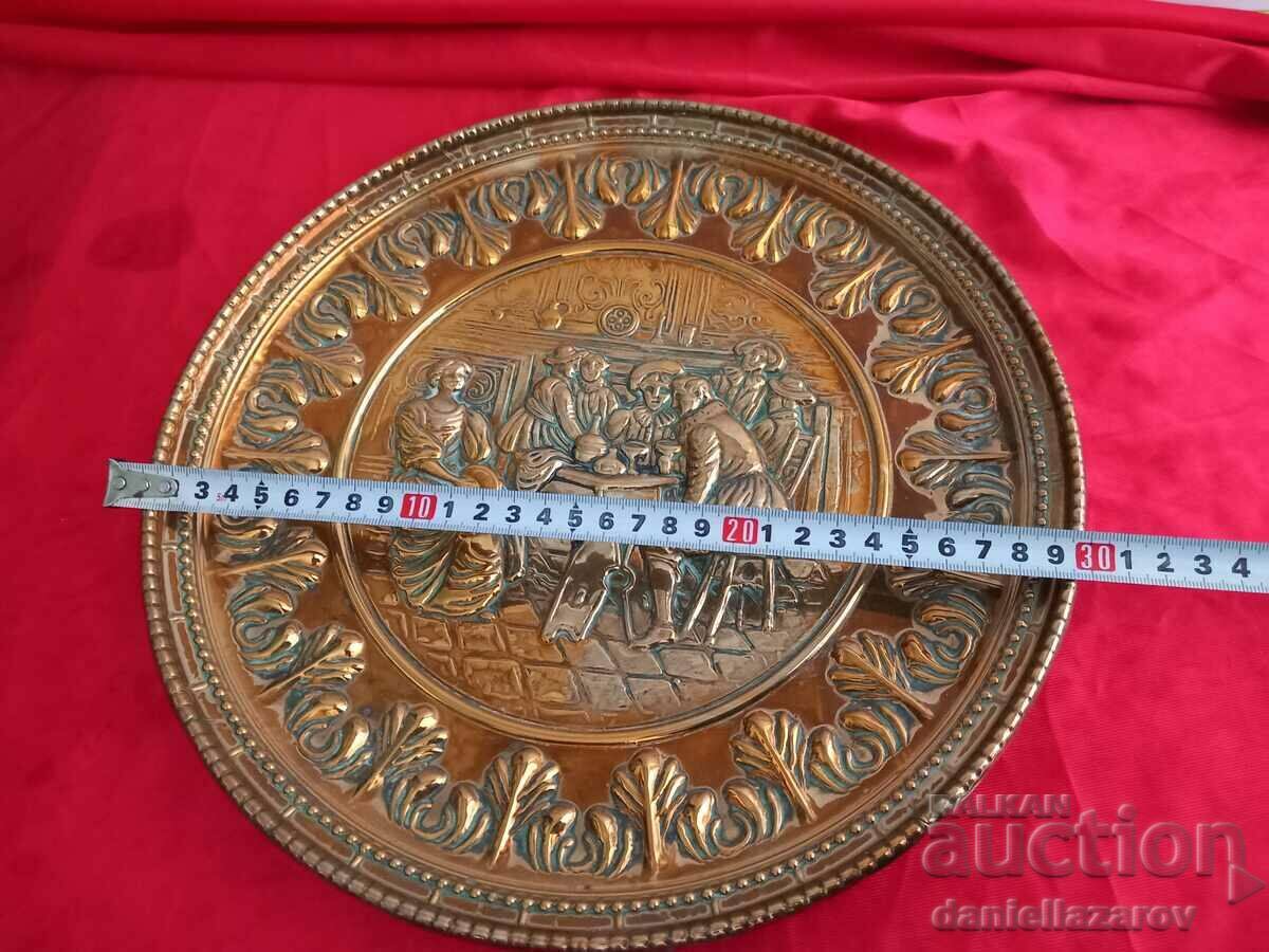 BAROQUE Brass Relief Plate, Wall Panel with Gilding 3 - 6 BAROQUE Brass Relief Plate, Wall Panel with Gilding 3 - 6