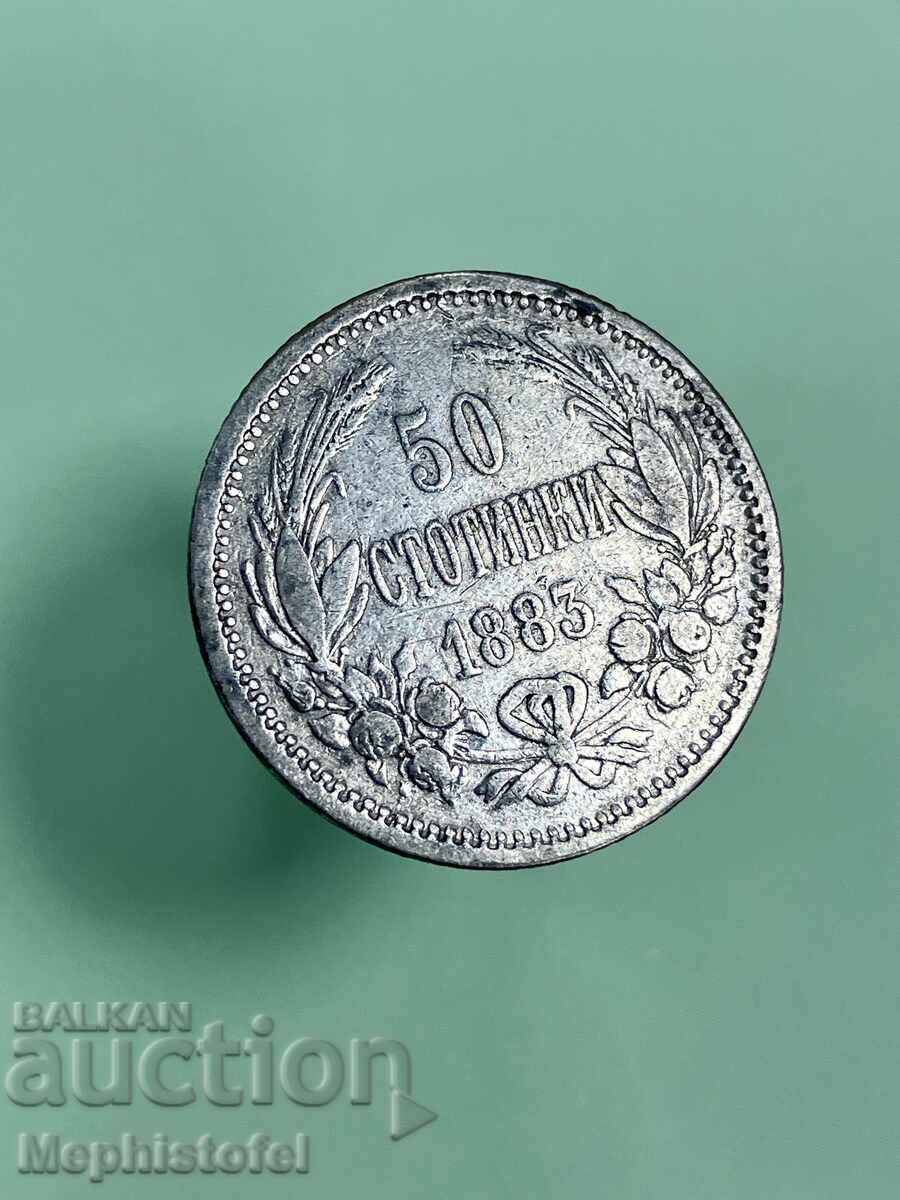 50 cents 1883, Principality of Bulgaria - silver coin