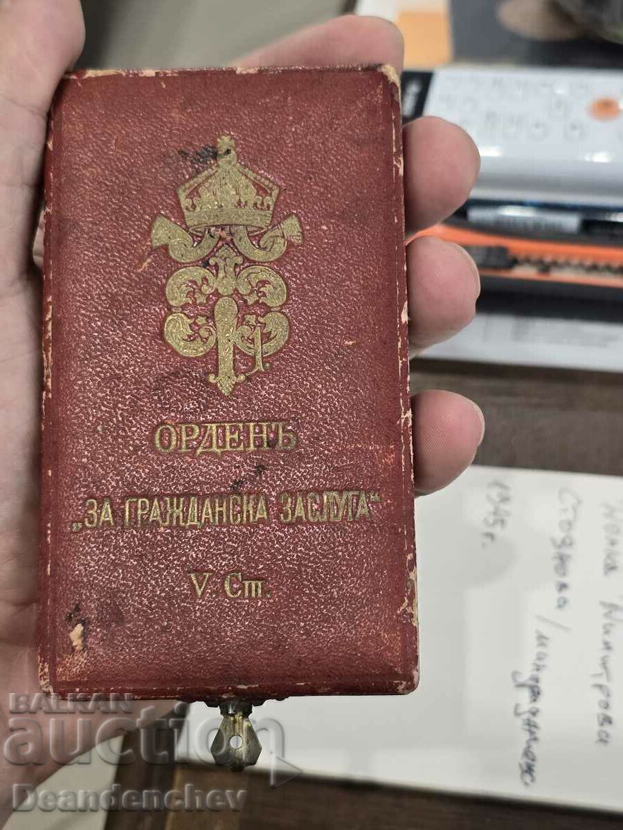 Licitație Ordinul Meritul Civil gradul IV